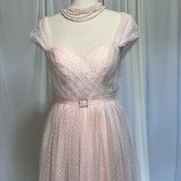 Vintage Pink Gown -Glinda from Wicked and The Wizard of Oz Halloween Costume - Picture 9 of 11